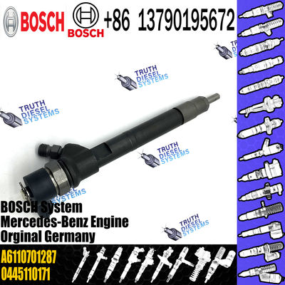 High Performance Fuel Injector Assembly 0445110106 Diesel Engine Fuel Injector A6110701287 For Mercedes Benz