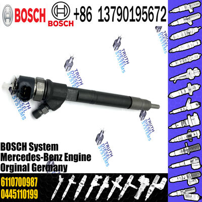 High Quality China Made New 0445110100 c7 injector 0 445 110 100 for OE A6110701387 A6110700987 Diesel Engine