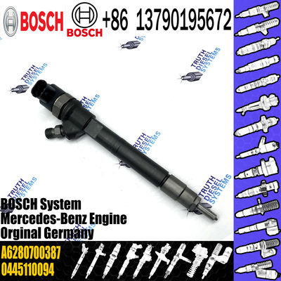0 445 110 093 0445 110 093 Genuine Common Rail Injector 0445110093 0986435035 6280700387 A6280700387 Fuel Injector