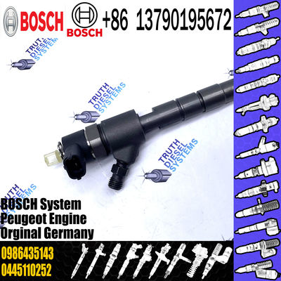 Hot-Sale Common Rail Diesel Fuel Injector 0445110252 0986435143 with Good-Quality