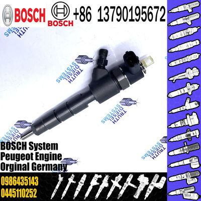 Hot-Sale Common Rail Diesel Fuel Injector 0445110252 0986435143 with Good-Quality