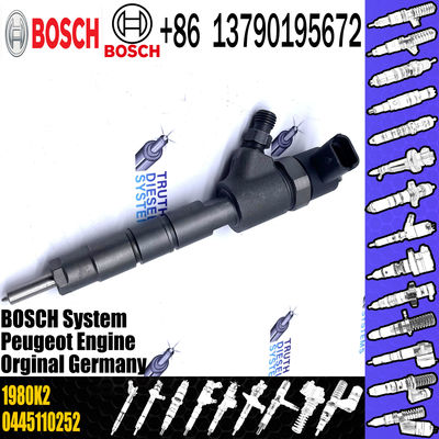 Fuel Injector 0445 110 252 0445110252 0986435143 Diesel Injection 1980K2 96565889 9656588980 0 445 110 252