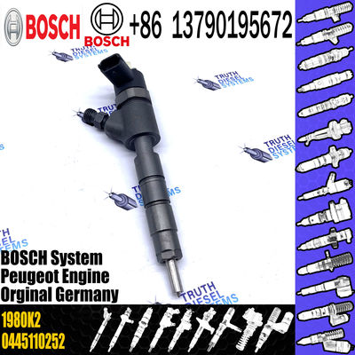 Fuel Injector 0445 110 252 0445110252 0986435143 Diesel Injection 1980K2 96565889 9656588980 0 445 110 252