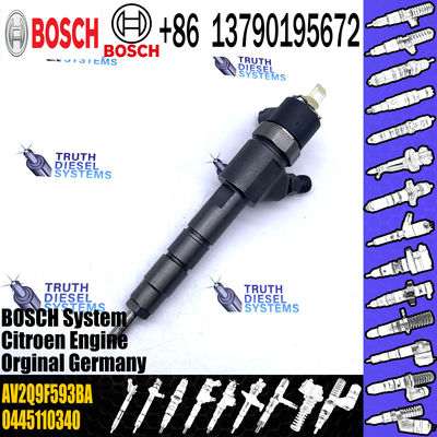 BOSCH Diesel Common Rail Fuel Injector Nozzle 0445110340 0986435203 1980 S596870 69280 AV2Q9F593BA for Ford Fiesta 1.6d