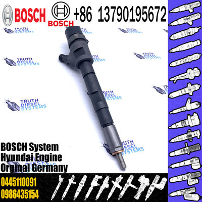 New Diesel Fuel Injector Common Rail Injector Assembly 0445110092 0445110091 for Hyundai Kia Sorento 2002-2009