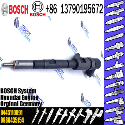 New Diesel Fuel Injector Common Rail Injector Assembly 0445110092 0445110091 for Hyundai Kia Sorento 2002-2009