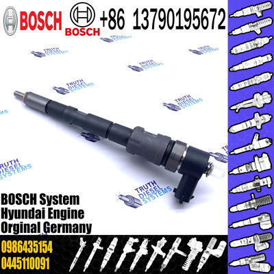 Hot-selling Common Rail Diesel Fuel Injector 0445110091 0445110092 0986435154 with Nozzle DLLA156P1114