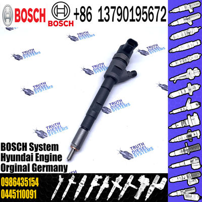 Hot-selling Common Rail Diesel Fuel Injector 0445110091 0445110092 0986435154 with Nozzle DLLA156P1114