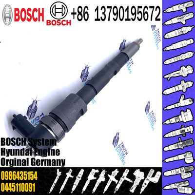 Hot-selling Common Rail Diesel Fuel Injector 0445110091 0445110092 0986435154 with Nozzle DLLA156P1114