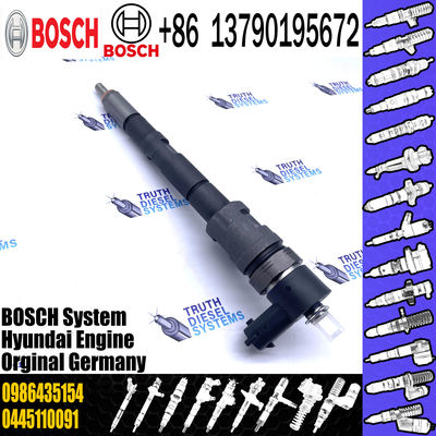 Hot-selling Common Rail Diesel Fuel Injector 0445110091 0445110092 0986435154 with Nozzle DLLA156P1114