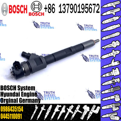 Hot-selling Common Rail Diesel Fuel Injector 0445110091 0445110092 0986435154 with Nozzle DLLA156P1114
