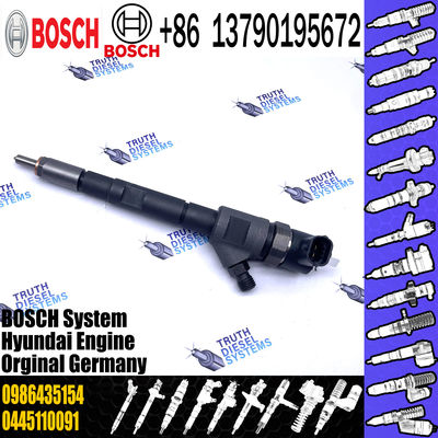 Hot-selling Common Rail Diesel Fuel Injector 0445110091 0445110092 0986435154 with Nozzle DLLA156P1114