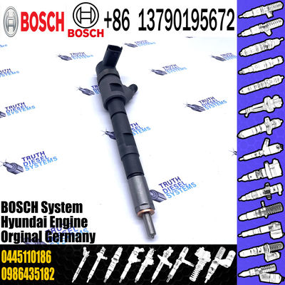 High Quality New Diesel Fuel Injector 0445110186 For HYUNDAI H-1/KIA SORENTO 2.5 CRDi