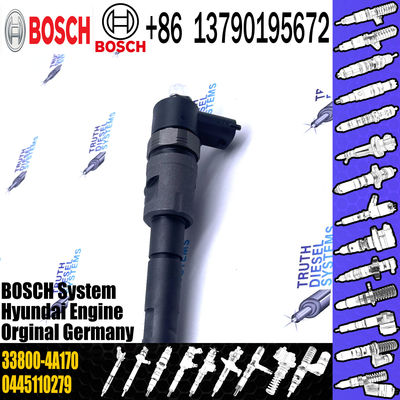 Common rail diesel fuel injector 0445110186 0445110279 for 33800-4A000 33800-4A150 33800-4A160 33800-4A170