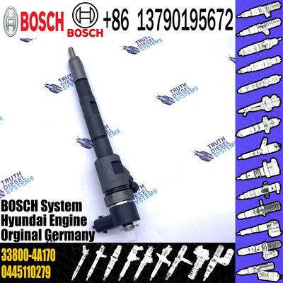 Common rail diesel fuel injector 0445110186 0445110279 for 33800-4A000 33800-4A150 33800-4A160 33800-4A170