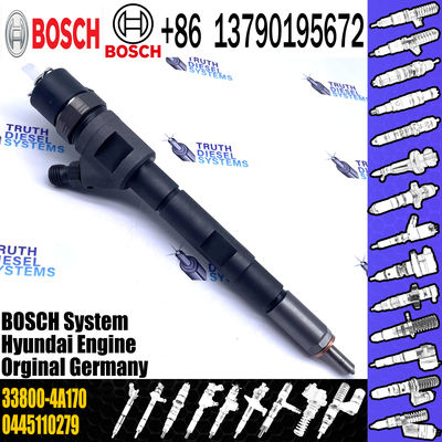 Common rail diesel fuel injector 0445110186 0445110279 for 33800-4A000 33800-4A150 33800-4A160 33800-4A170