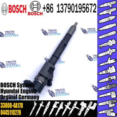 Common rail diesel fuel injector 0445110186 0445110279 for 33800-4A000 33800-4A150 33800-4A160 33800-4A170