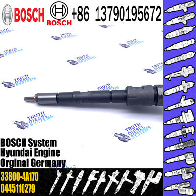 Common rail diesel fuel injector 0445110186 0445110279 for 33800-4A000 33800-4A150 33800-4A160 33800-4A170