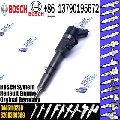 Diesel Common Rail Fuel Injector 0445110230 for nozzle DLLA143P1448 with valve F00VC01317