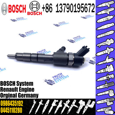 0445110280 BOSCH Diesel Injector New Common Rail Injector Assembly 0986435192