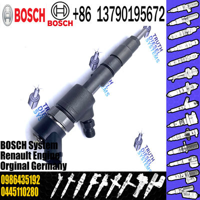 0445110280 BOSCH Diesel Injector New Common Rail Injector Assembly 0986435192