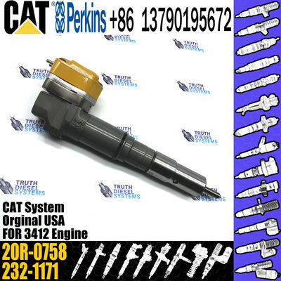 CAT Common Rail Inyector 1747526 174-7526 20R-0758 For CAT Caterpillar 3412