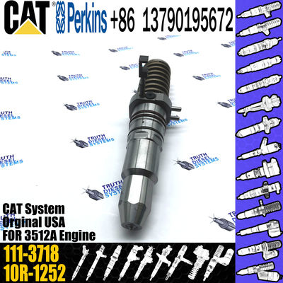 CAT Engine Excavator Common Rail Fuel Injector 111-3718 1113718 0R-8338 0R8338 For Caterpillar 111-3718