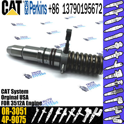 CAT Engine Excavator Diesel Common Rail Fuel Injector 4P-9075 4P9075 0R-3051 for caterpillar 3512A