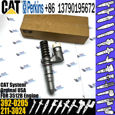 Diesel Fuel Injector 386-1752 386-1766 392-0205 FOR Caterpillar Engine 3512B
