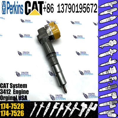 3412E Engine Diesel Injector 174-7526 232-1183 Common Rail Injector 174-7528