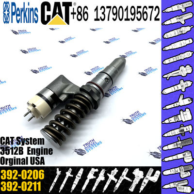 Cat 3508B 3512B 3516B 3512C 3516C Engine Injector diesel common Rail Fuel Injector 392-0206 20R-1270 for Caterpillar 392
