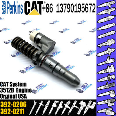 Cat 3508B 3512B 3516B 3512C 3516C Engine Injector diesel common Rail Fuel Injector 392-0206 20R-1270 for Caterpillar 392