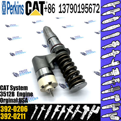 Cat 3508B 3512B 3516B 3512C 3516C Engine Injector diesel common Rail Fuel Injector 392-0206 20R-1270 for Caterpillar 392