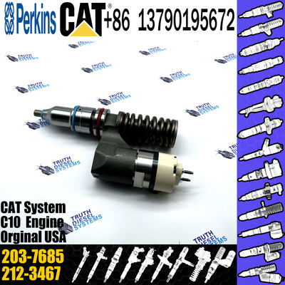 Diesel Engine Fuel Injector Excavator Accessories Diesel Motor Parts 2037685 203-7685 for Caterpillar CAT 16H C-10 C-12