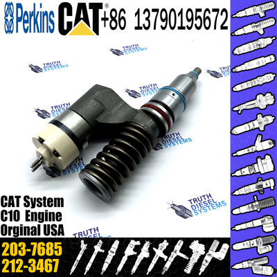 Diesel Engine Fuel Injector Excavator Accessories Diesel Motor Parts 2037685 203-7685 for Caterpillar CAT 16H C-10 C-12
