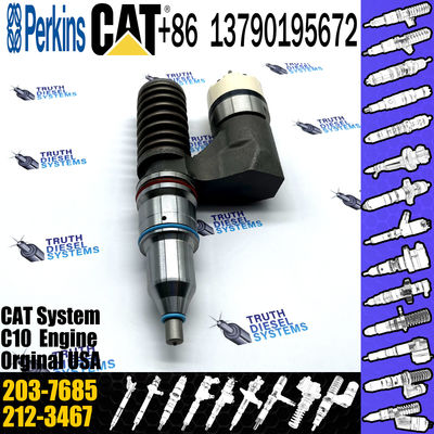 Diesel Engine Fuel Injector Excavator Accessories Diesel Motor Parts 2037685 203-7685 for Caterpillar CAT 16H C-10 C-12
