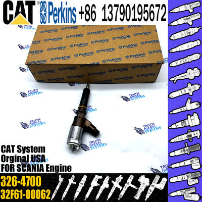 Diesel Fuel Injector 326-4700 32F61-00062 For CAT 320D Excavator C6.4 Engine