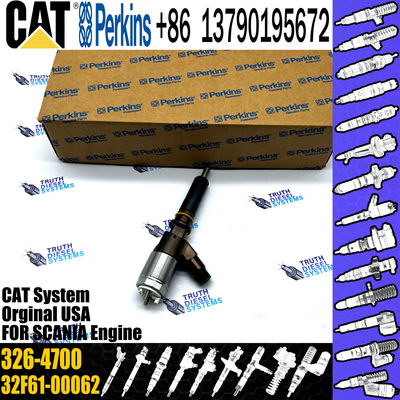 Diesel Fuel Injector 326-4700 32F61-00062 For CAT 320D Excavator C6.4 Engine