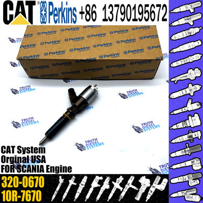 Diesel Common Rail Fuel Injector assembly 10R-7670 320-0670 for C-aterpillar C4.2/C6.4 engine