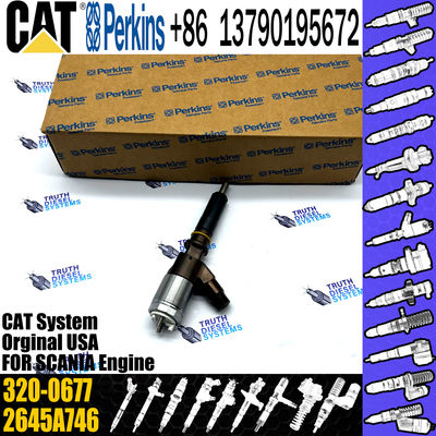 Common Rail C6.6 Diesel Engine Fuel Injector 10R-7673 2645A749 320-0680 320-0677