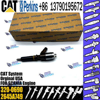 Diesel Fuel Injector 2645A749 320-0690 For CAT 323D Excavator C6.6 Engine