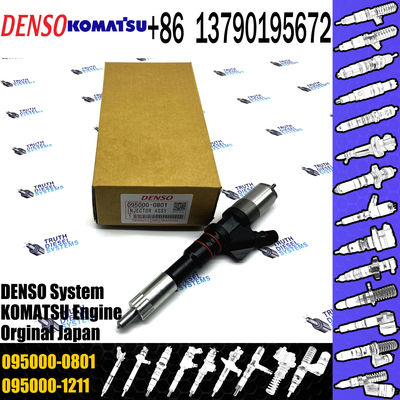 0950000801 Original Auto Parts Diesel Fuel Injector Engine Common Rail Injector 6156-11-3100 095000-0801