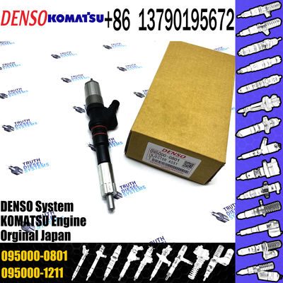 0950000801 Original Auto Parts Diesel Fuel Injector Engine Common Rail Injector 6156-11-3100 095000-0801