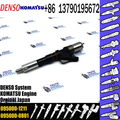 diesel injector nozzle 095000-1211 6156-11-3300 injector for Komatsu Excavator SA60125E PC400-7 common rail injector 095