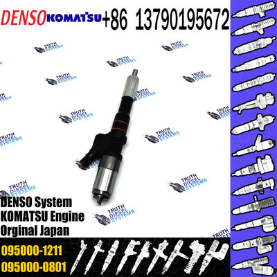 diesel injector nozzle 095000-1211 6156-11-3300 injector for Komatsu Excavator SA60125E PC400-7 common rail injector 095