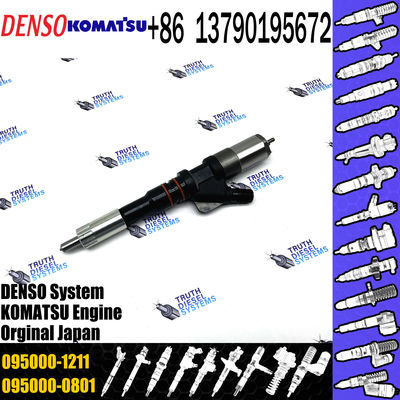 diesel injector nozzle 095000-1211 6156-11-3300 injector for Komatsu Excavator SA60125E PC400-7 common rail injector 095