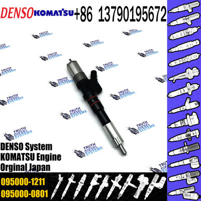 diesel injector nozzle 095000-1211 6156-11-3300 injector for Komatsu Excavator SA60125E PC400-7 common rail injector 095