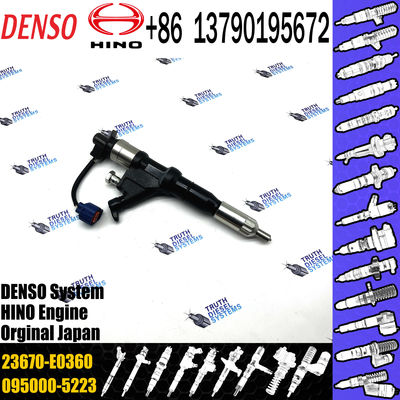 Common rail fuel injector 23670-E0360 095000-5970 095000-5971 095000-5972 for HINO 700 Series E13c