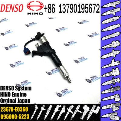 Common rail fuel injector 23670-E0360 095000-5970 095000-5971 095000-5972 for HINO 700 Series E13c