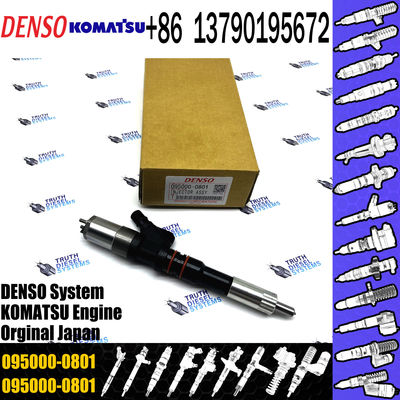0950000801 Original Auto Parts Diesel Fuel Injector Engine Common Rail Injector 6156-11-3100 095000-0801